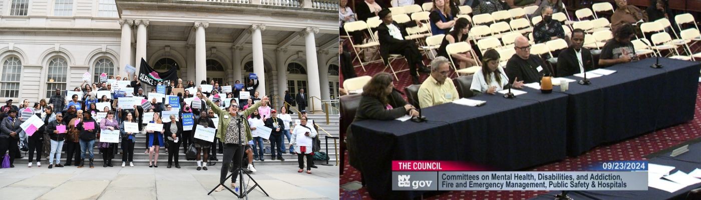 The Network Joins CCIT-NYC for a #PeersNotPolice Rally and New York City Council B-HEARD and Mental Health Crisis Response Oversight Hearing image